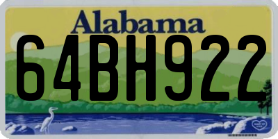 AL license plate 64BH922