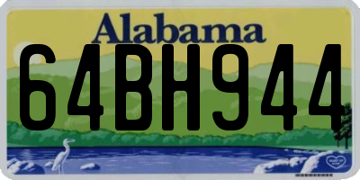 AL license plate 64BH944