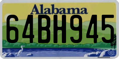 AL license plate 64BH945