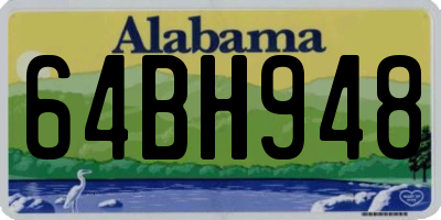 AL license plate 64BH948