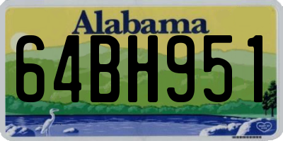 AL license plate 64BH951