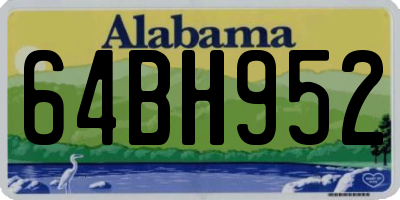 AL license plate 64BH952