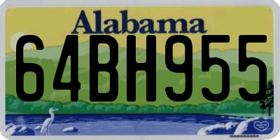AL license plate 64BH955