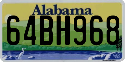 AL license plate 64BH968