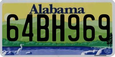 AL license plate 64BH969