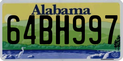 AL license plate 64BH997