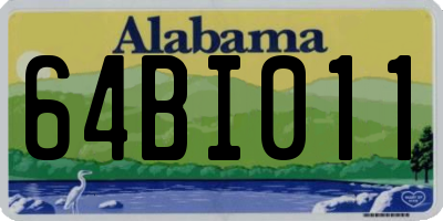 AL license plate 64BI011