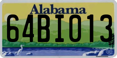 AL license plate 64BI013