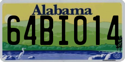 AL license plate 64BI014