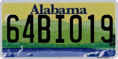 AL license plate 64BI019