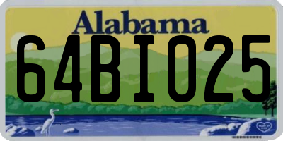 AL license plate 64BI025