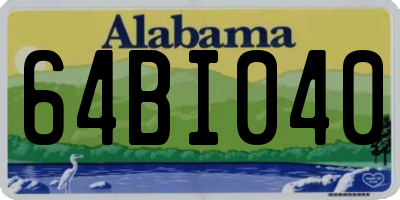 AL license plate 64BI040