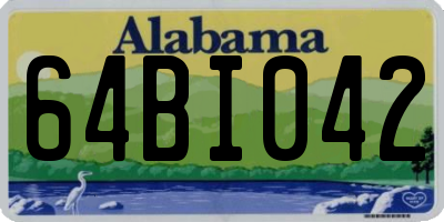 AL license plate 64BI042
