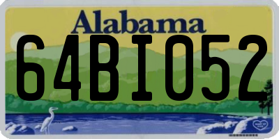 AL license plate 64BI052