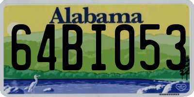 AL license plate 64BI053