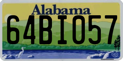 AL license plate 64BI057