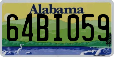 AL license plate 64BI059