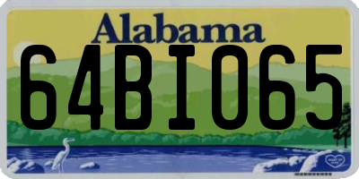 AL license plate 64BI065