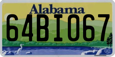 AL license plate 64BI067