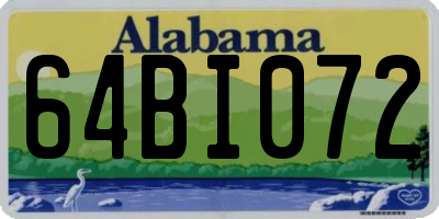 AL license plate 64BI072