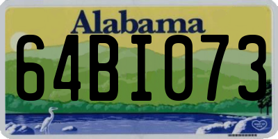 AL license plate 64BI073
