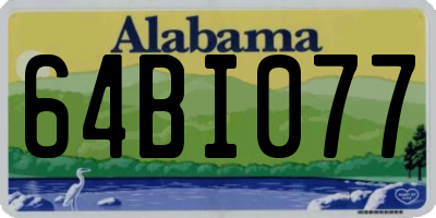 AL license plate 64BI077