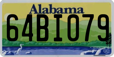 AL license plate 64BI079