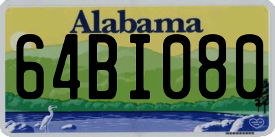AL license plate 64BI080