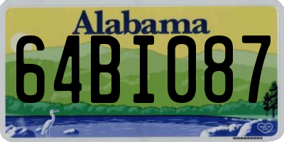 AL license plate 64BI087