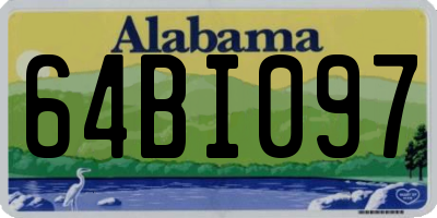 AL license plate 64BI097