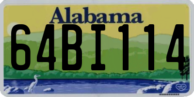 AL license plate 64BI114