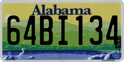 AL license plate 64BI134
