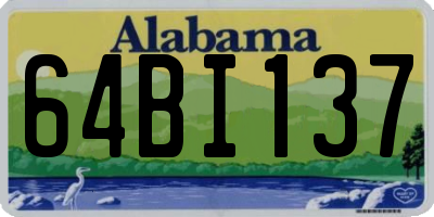 AL license plate 64BI137