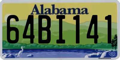 AL license plate 64BI141