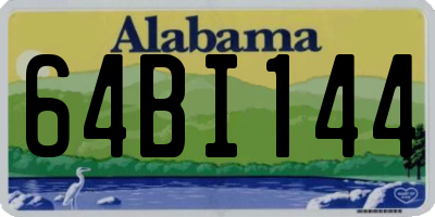 AL license plate 64BI144