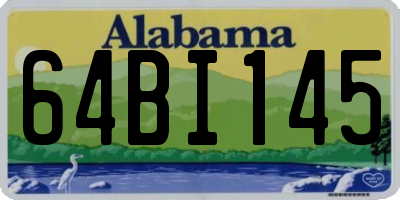 AL license plate 64BI145