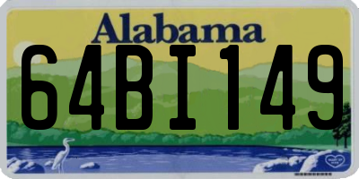 AL license plate 64BI149