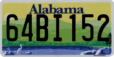 AL license plate 64BI152