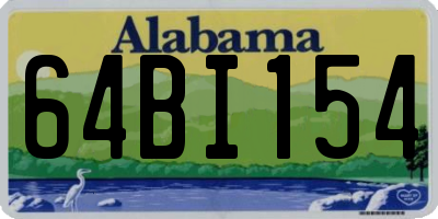 AL license plate 64BI154