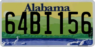 AL license plate 64BI156