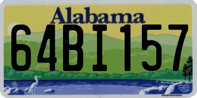 AL license plate 64BI157