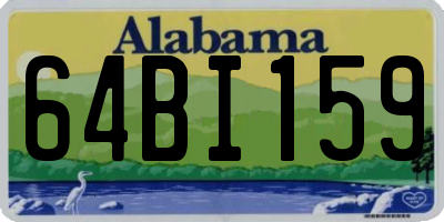 AL license plate 64BI159