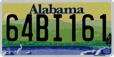 AL license plate 64BI161