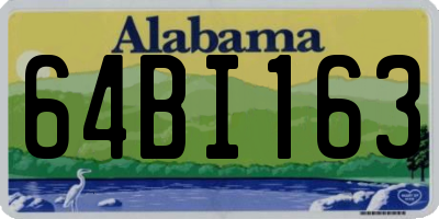 AL license plate 64BI163
