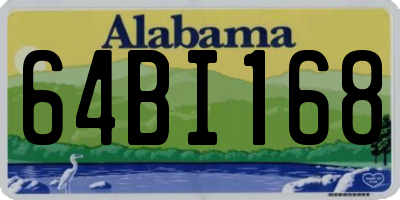 AL license plate 64BI168