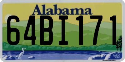 AL license plate 64BI171