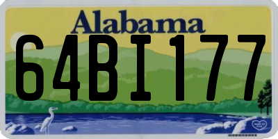 AL license plate 64BI177