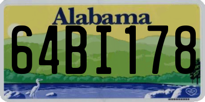 AL license plate 64BI178