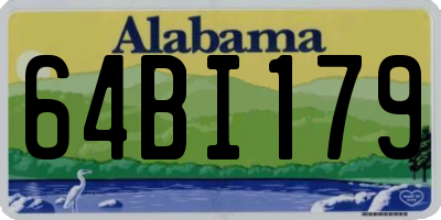 AL license plate 64BI179
