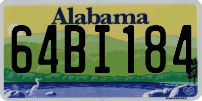 AL license plate 64BI184